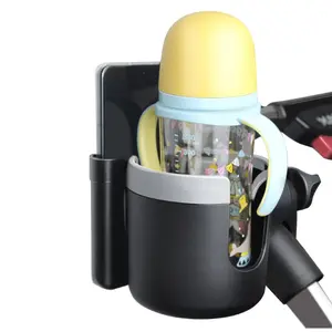 Universal Cup Holder, Adjustable Outdoor 2-In-1 Cart Cup Holder with Phone Mount, Ideal for Wheelchairs, Walker, Bike, Scooter Gift