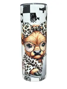 Even If I Keep My Mouth Shut Highland Cow - 20oz oz 20 oz. 20oz. Skinny Sublimation Tumbler - Amy's Tumbler Junkies - Your Favorite Tumbler Shop!
