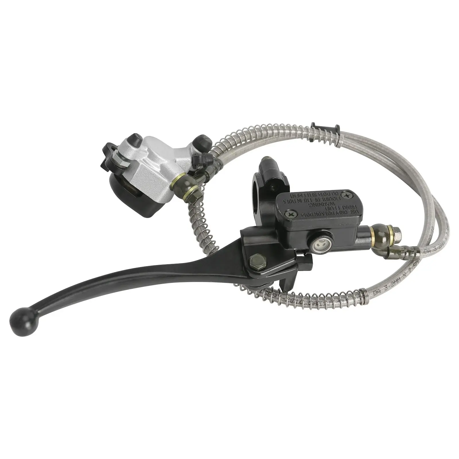 Brake Calipers with Master Cylinder Brake Pads Assembly Hydraulic Disc Brake Caliper Brake System -Mechanical Brake Changed into Oil Brake -for 2 Stroke Dirt Bike Ebike Electric Bicycle Scooter Apollo