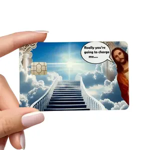 Jesus, You’re Really Gonna Charge Me?" Card Cover – Funny Vinyl Credit Debit Sticker for Bank Cards