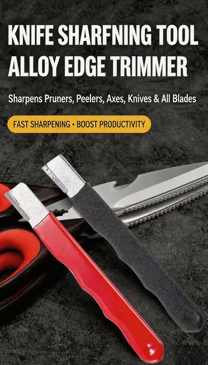 Knife Sharpener 2 Pack Portable Handheld Sharpener for Kitchen Knives Scissors Garden Tools Easy to Use Sharpening Tool