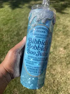 Fairy Tale Potion Tumblers – Handmade Glitter Cups Inspired by Princesses & Villains