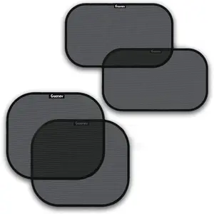 Car Sun Shades for Side and Rear Window (4 Pack) - Car Sunshade Protector - Protect your kids and pets in the back seat from sun glare and heat. Blocks over 98% of harmful UV Rays - Easy to Install,