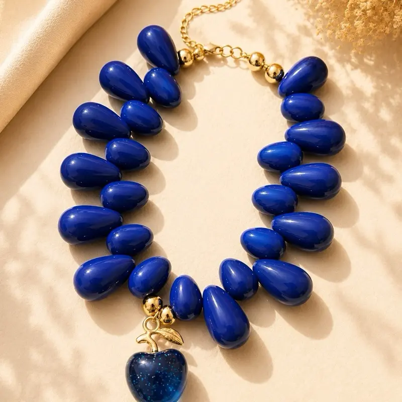Bold Adjustable Unisex Midnight Fruit Costume Necklace - Statement Fashion Accessory for Everyday Wear