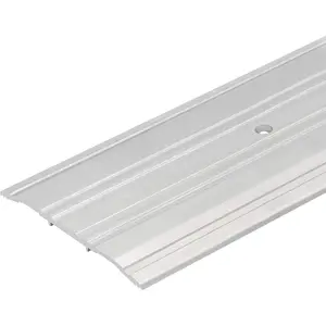 92" Long Silver Aluminum Threshold - 5" Wide x 1/4" High