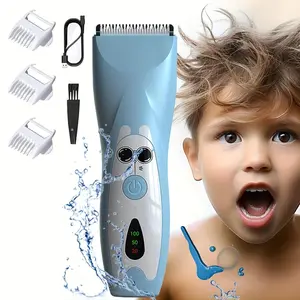 1 Piece Cartoon Pattern Baby Hair Clippers, Electric Hair Trimmer, Portable Electric Rechargeable Grooming Clipper