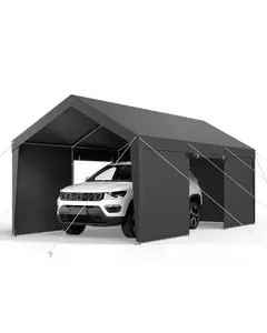 Carport Car Canopy 12x20 Ft Heavy Duty Outdoor Vehicle Shelter With Sidewalls White, Weather Resistant, UV Protected, Waterproof, Easy Setup, Portable Driveway Cover For Cars, Trucks, SUVs, Boats And Outdoor Parking