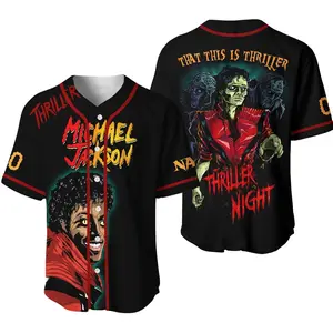 Michael Jackson Personalized Baseball Jersey