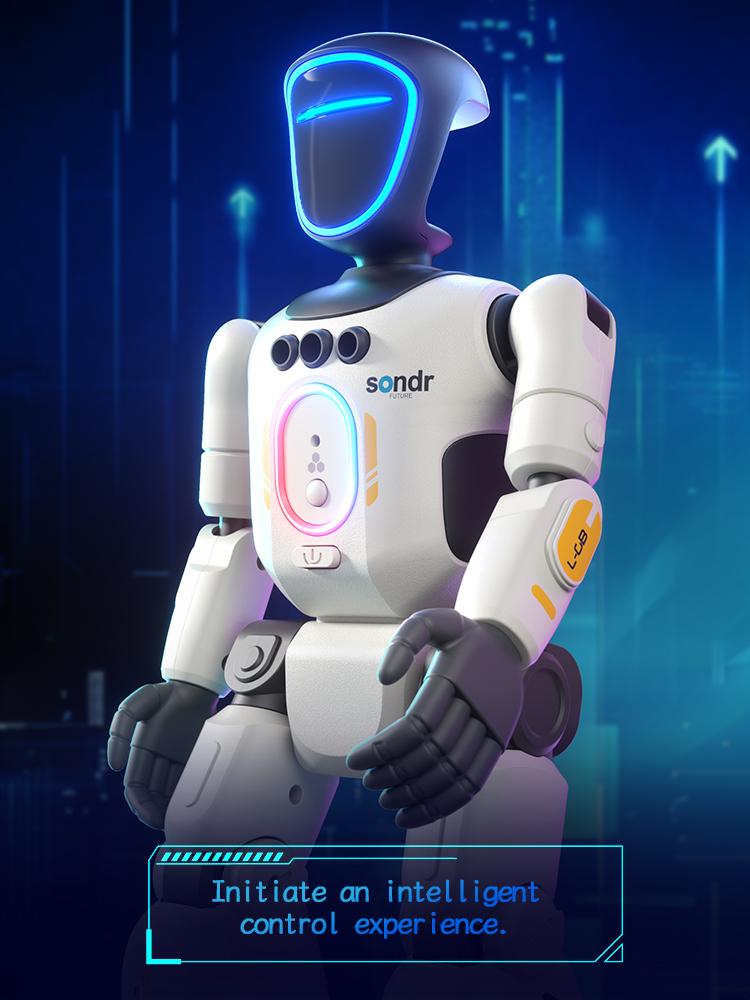 Next-Gen Humanoid Robot: Smart Control, Full-Body Articulation, Gesture Sensing & Voice Recording, Perfect Gift for Kids
