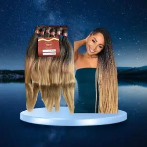 Maradek 6X Pre-Stretched Professional Braiding Hair Itch Free 100% Kanekalon Hot Water Setting Ultra Yaki Ombre Tangle-free Mega Pack Synthetic Hair Extensions for Braids and Crochet