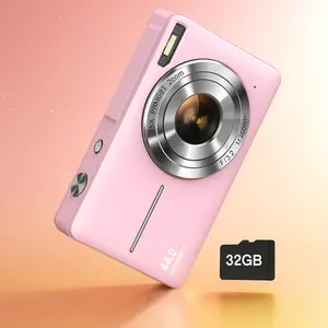 Digital Camera 44MP FHD 1080P Compact 16X Zoom Lens Anti-Shake Portable HDMI Connectivity Outdoor Film Camera Gifts for Friends Partner Teens Beginners