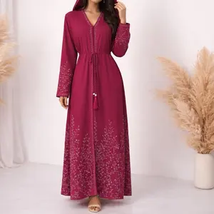 Dubai Abaya - Brown  Dress with Unique Design