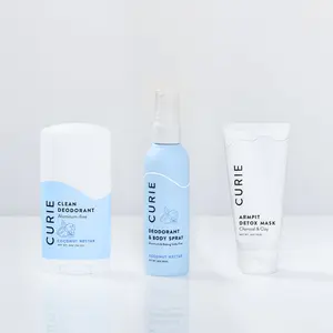 Pit Kit - Clean Deodorant Stick and Deodorant and Body Spray, with Armpit Detox Mask, Aluminum-Free, for Men and Women