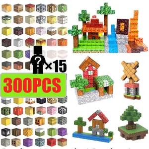 500/300/200/100PCS Magnetic Building Blocks Set DIY Model Kit in Random Assorted Styles | STEM Sensory Toys for Kids Ages 3-5 4-8 | 3D Creative Construction Learning Toys with color Box | Birthday Christmas Gifts for Boys Girls