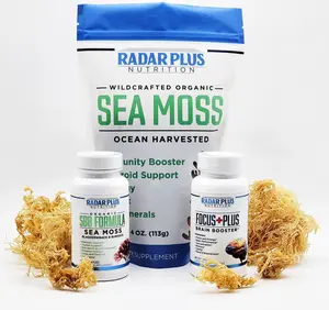 The Triple Team: 1-Gold Sea Moss, 1-Focus Plus & 1 SBB Formula Supplement Fitness Healthcare Dietary. Edible.