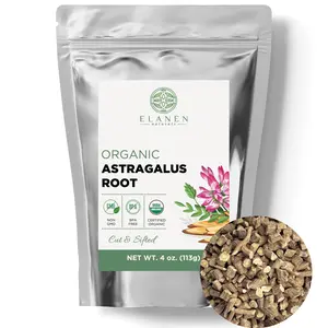 Astragalus Root, USDA Certified Organic, Cut & Sifted