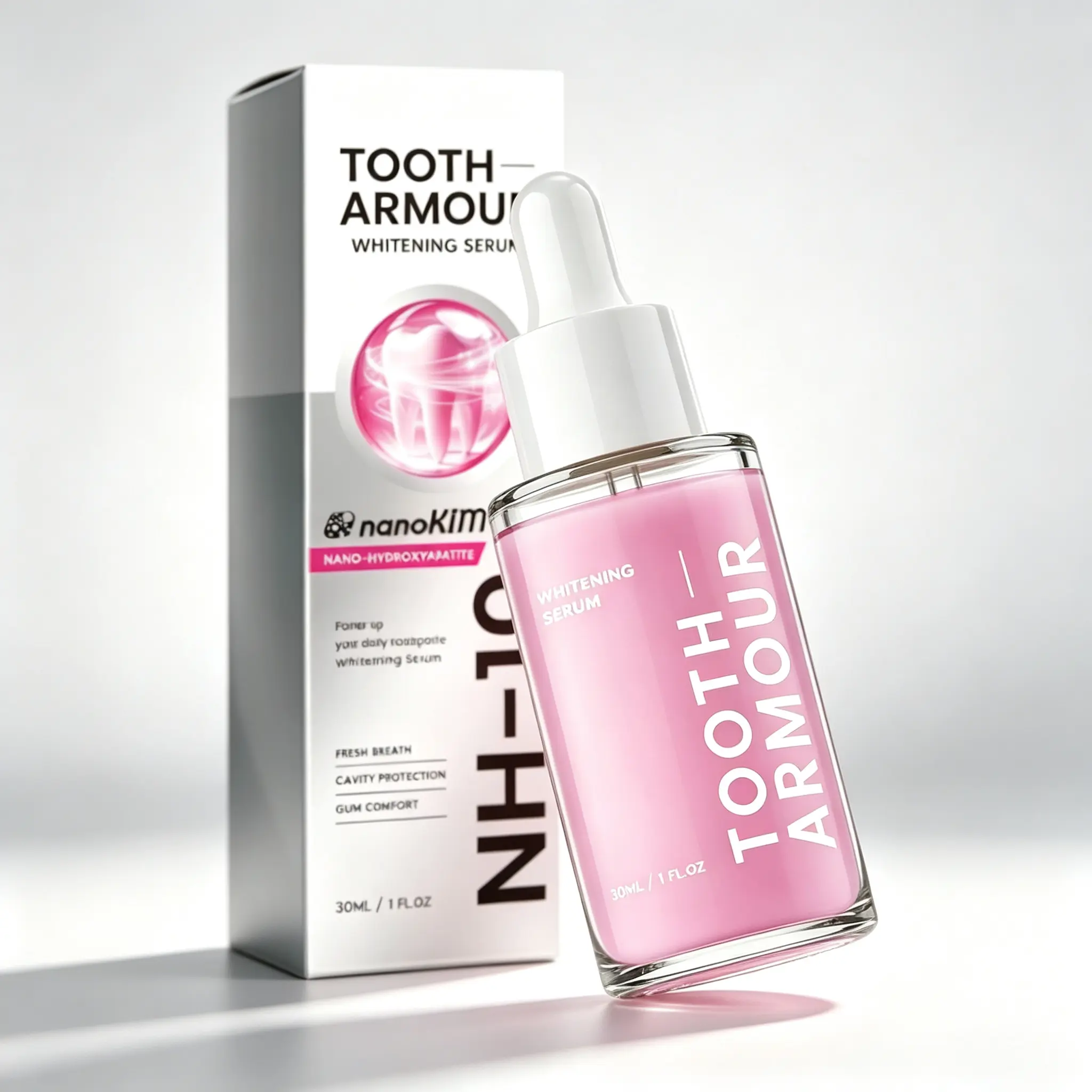 Tooth Armour Remineralizing Serum – Instantly fix sensitive teeth, rebuild enamel & stop cavities | Nano-hydroxyapatite, 30 ml