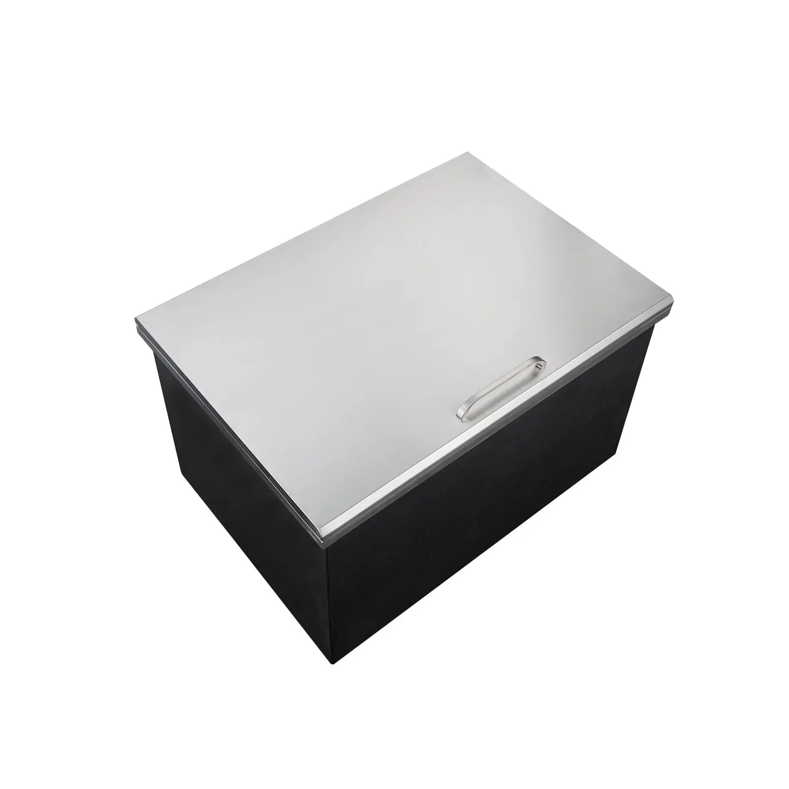 Garvee Insulated 82 Quart Drop-In Cooler, Stainless Steel Under Counter Ice Chest with Drain, Pot Lid Design, Built-In Beverage Storage for Outdoor Bar, BBQ & Commercial Use