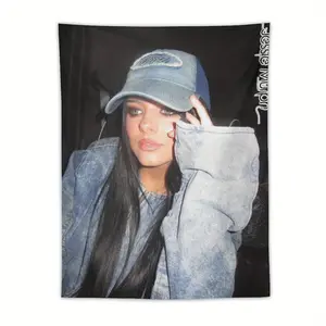 Jessie Murph Alejandro Wall Tapestry - Vibrant Portrait Design on Fashionable Polyester Fabric, Perfect for Living Room, Bedroom, Office Decor & Party Backdrop |   Durable and Stylish Gift for Birthdays & Holidays, Wall Tapestry for Bedroom