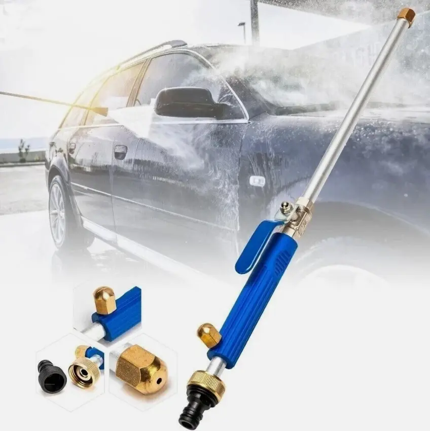 High Pressure Electric Pressure Washer Spray Gun Kit - Replacement Extension Wand, Nozzle & Full Accessories, Standard Garden Hose Compatibility, Boosts Car Cleaning & Outdoor Patio Cleaning Efficiency