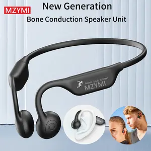 Wireless Bone Conduction Headphones, 8H Battery, Lightweight, Sound Isolation, Volume Control, Tangle-Free, Condenser Mic, with Rechargeable Lithium Polymer for Swimming, Cycling, Running, Fitness, Adult Open-Back Sports Audio Earbud