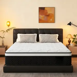 [ZYLUMI] Hybrid Mattress in a Box, 8/10/12/14 Inch, Twin / Full / Queen / King Sizes, Cooling Memory Foam & Pocket Springs, Medium Firm, Pressure Relief, CertiPUR-US & OEKO-TEX Certified