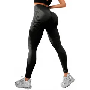 VOYOCUGE Anti Cellulite Compression 3D Leggings Women Butt Lifting Tummy Control with Resistance Bands for Yoga Workout Pants