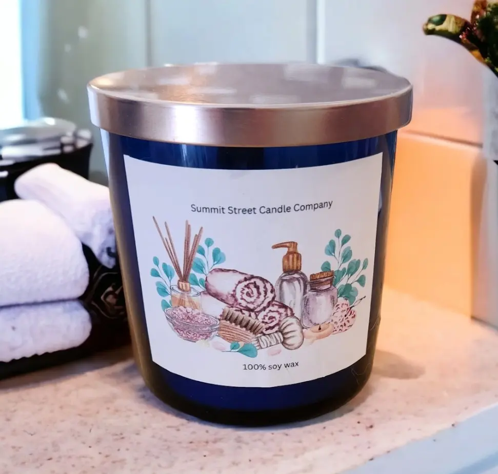 Spa candle, bath candle, aromatherapy candle, essential oils, Bedroom, 30 Hour burn time, gifts for her, gifts for him, relaxation, stress relief, soy candle