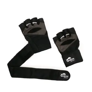 Comfortable Wrist-Friendly Gym Gloves for Weightlifting & CrossFit | Better Grip Lifting Gloves | SPINTO Workout Gloves for Men & Women