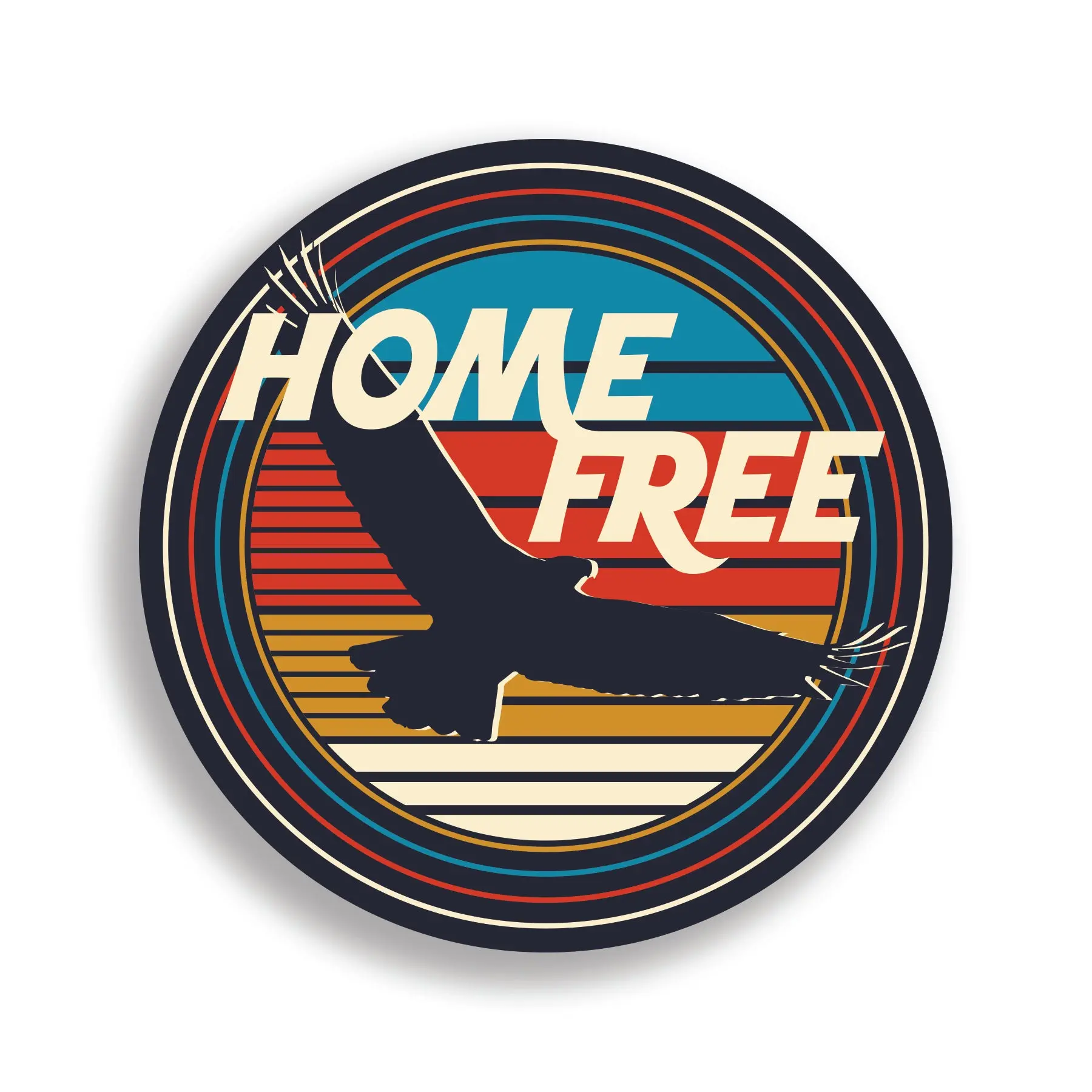 Retro Logo Circle Sticker