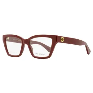 Gucci Squared Cat-Eye Eyeglasses GG1715O 003 Burgundy 53mm