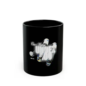 One Nation mug | Black ceramic coffee mug