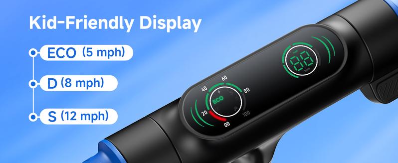 【Holiday Haul】LK3 Kids Electric Scooter (Ages 6 - 12): Magnetic Charging, 150W Motor, 3 - Speed Adjustable, LED Display, E - Brake & Foot Brake, Safe & Comfy Ride, 18V2.6Ah