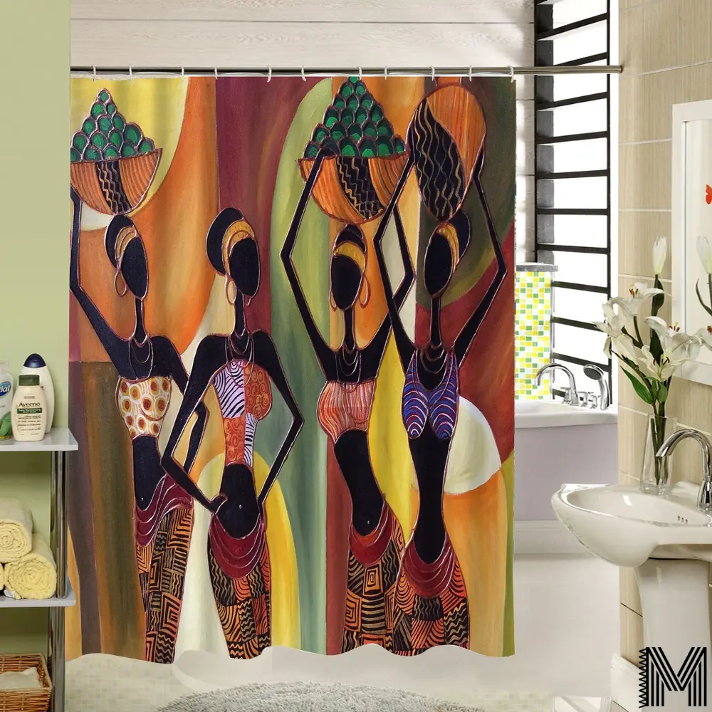 UNITY Shower Curtain - Unique and Custom Designs - Black Owned - Water Repellent Coating