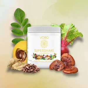 VORG SuperShake - 22 Superfoods for Daily Nutrition, Supports Energy, Skin Glow, Digestive Health, Immunity, Bone Strength, Mental Health, Vegan, Organic, RAW, Gluten-Free Supplement