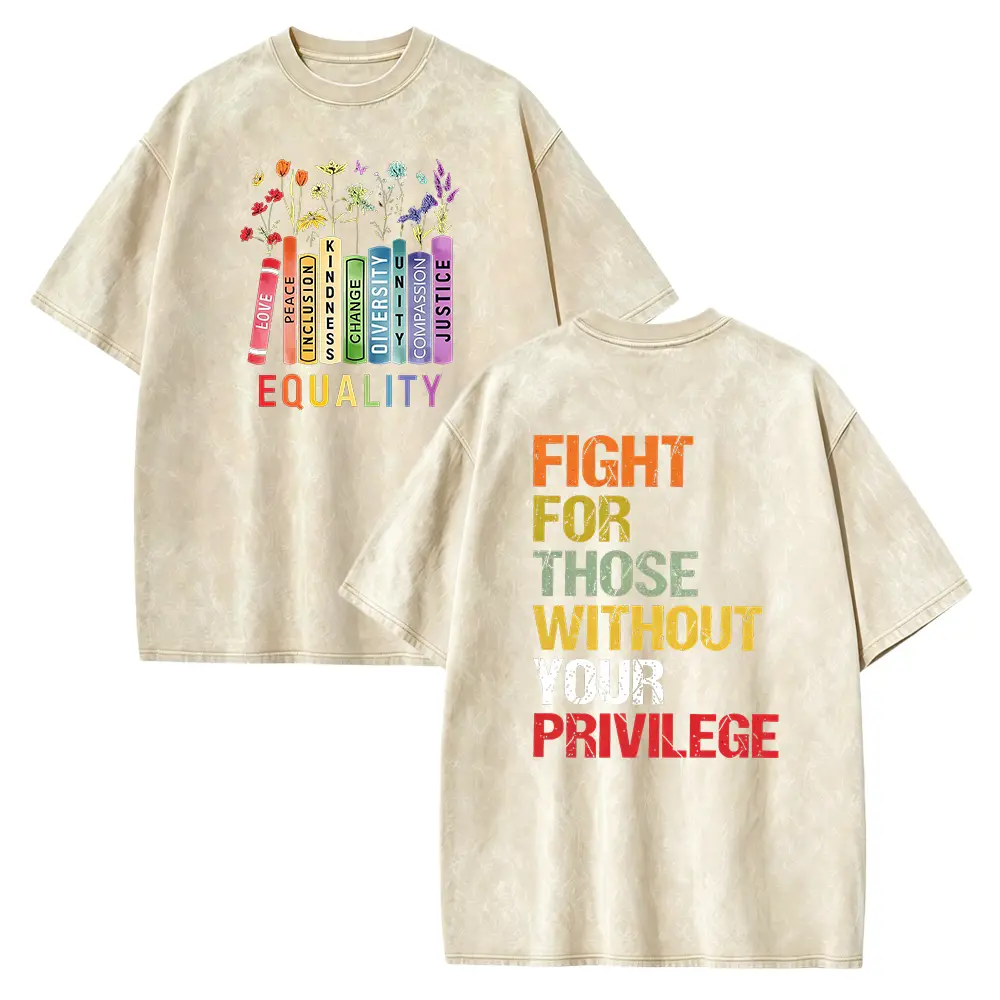 Equality Fight for Those Without Privilege Shirt, Equality Book Flowers Tshirt Sweatshirt Hoodie, Human's Rights Shirt, Civil Rights Tee