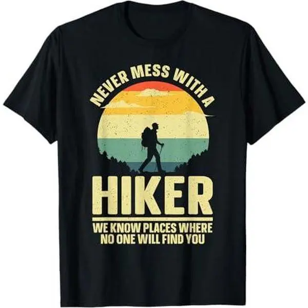 Best Hiking Art For Men Women Outdoor Hike Gear Hiker Hiking T-Shirt