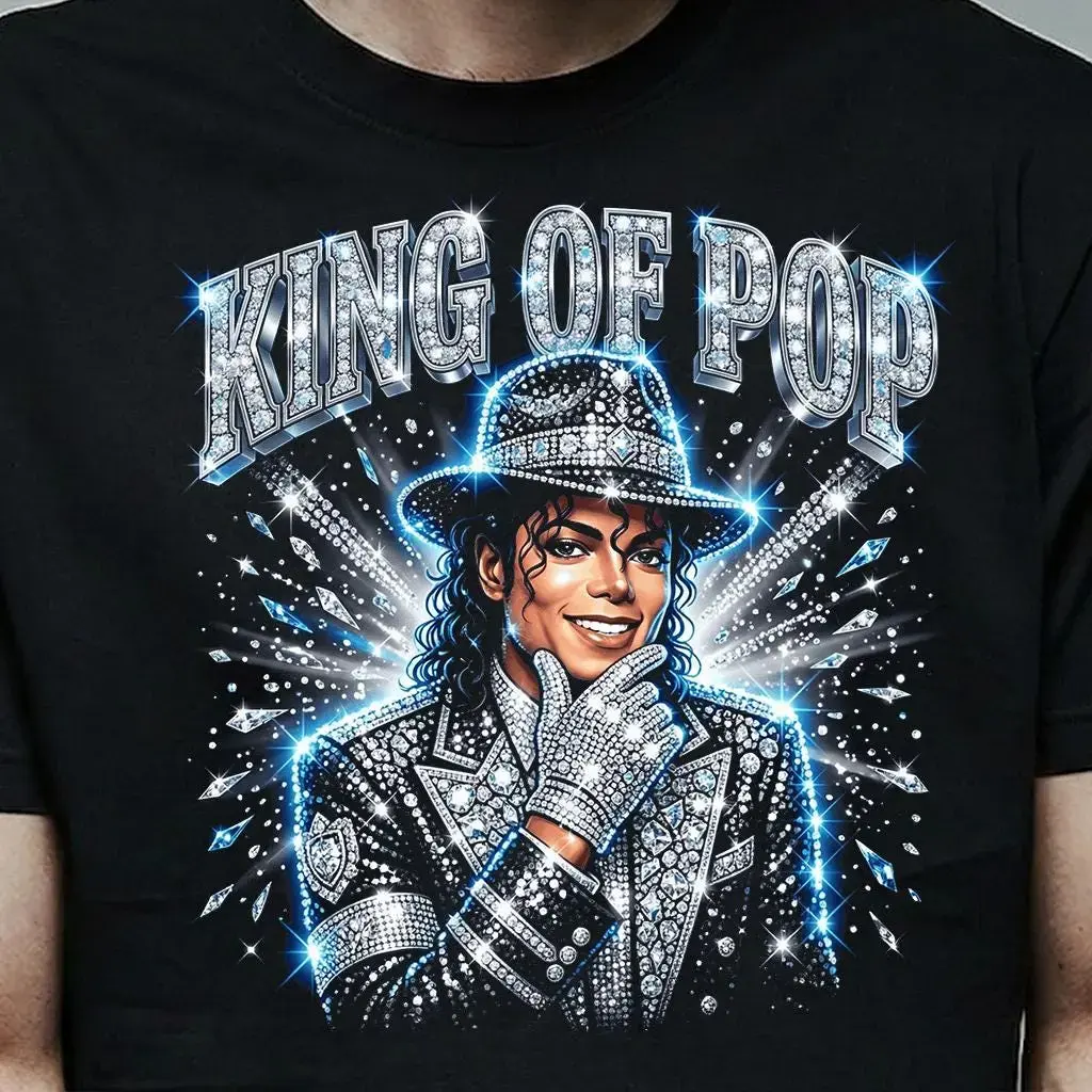 Michael Jackson King of Pop Retro T-Shirt, Pop Legend Graphic Shirt, Vintage Music Tee, , MJ Music T-Shirt for Fans, Gift for Him, Gift for Her