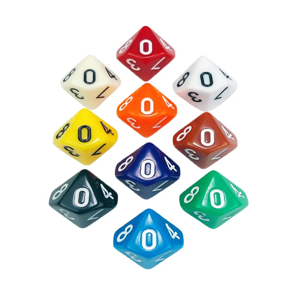 10 Piece Durable Desktop Game Dice Set, 10 Sided Role Playing Dice, Essential for Dungeons and Dragons, Perfect for Tabletop Gaming