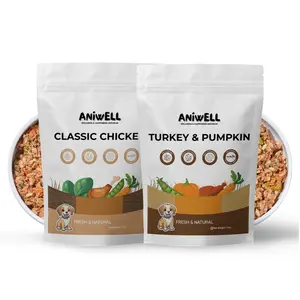 Aniwell Fresh Food For Dogs: Powered with Real Meat, Veggies & 18 Ayurvedic Herbs