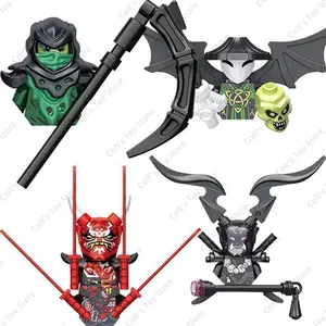 Anime Ninja Evil Moro Mini Action Figure Building Blocks Mr. E Skeleton Wizard Dolls Bricks Model Kids MOC Toys Gifts