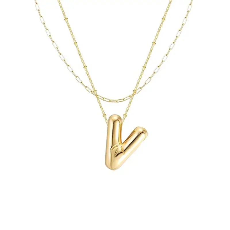 Paper clip double chain V