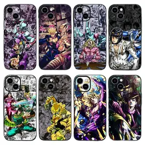 Anime JoJos B-Bizarres Adventures Phone Case For iPhone 17 Promax 17E 16 15 14 13 12 11 Pro Max Plus Air & Samsung Galaxy S26 S25 S24 S23 S22 S21 FE Ultra Plus Anti-Fall Transparent shockproof protection Soft silicone Back Cover