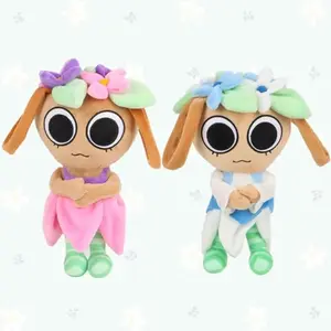 Kawaii Dandy's World Game Character Belle & Bassie Plush Pillow Soft Cushion 26cm Home Decor Kids Birthday Gifts