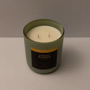 Forest Whisper Room Candle - 12.7 oz - Incense: Juniper Cypress Pine - Olio Wicks - Aromatic Scented Candle