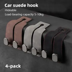 Car hooks for storing bags and backpacks in the rear seats of cars, front passenger seat backrests.