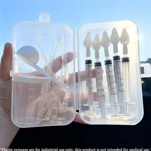 Bird Feeding Box Set, Includes 10 Feeding Tubes, 5 Syringes, 5 Small Spoons, Large Spoon, Measuring Cup, Durable Storage Box
