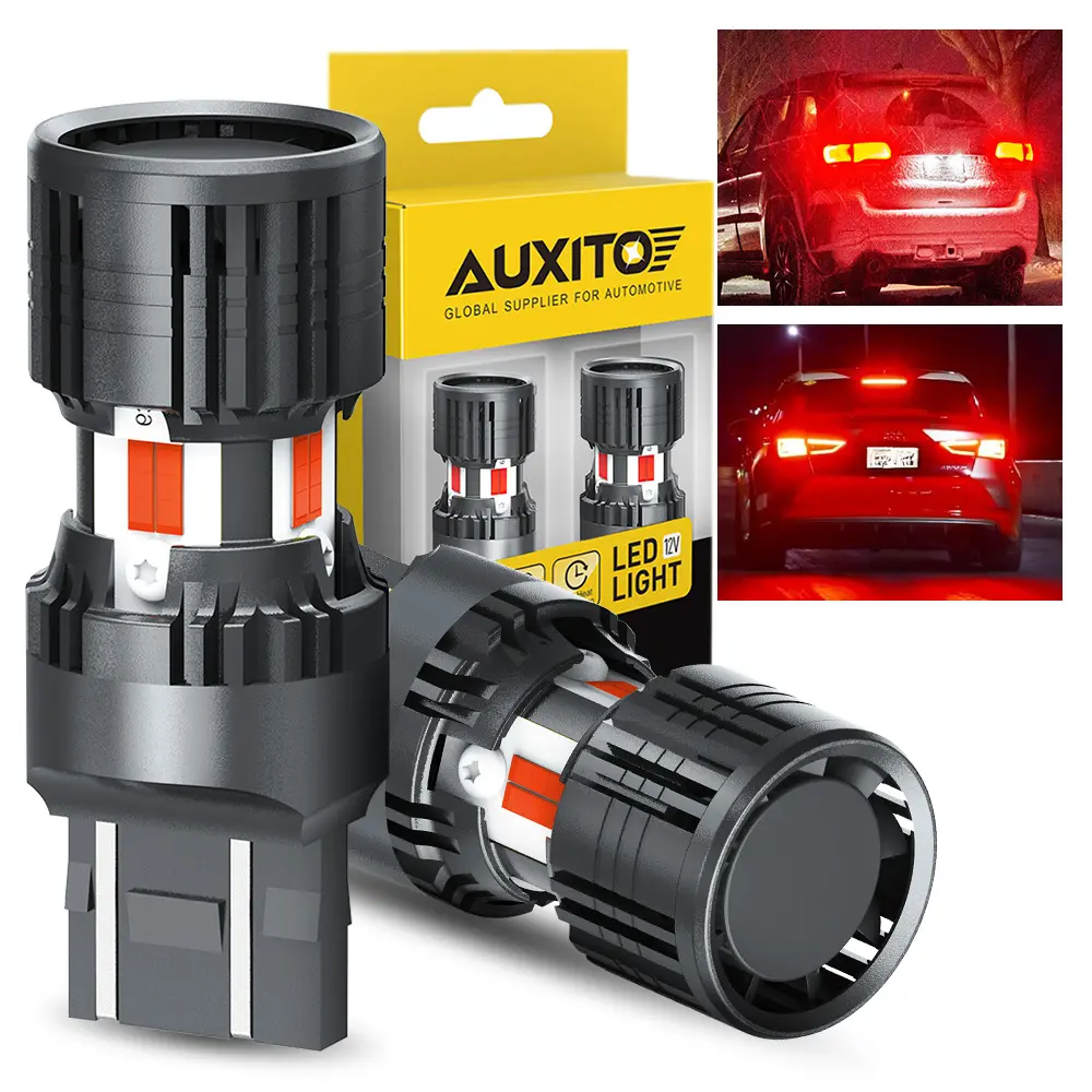 AUXITO Latest CANBUS LED Tail Brake Turn Signal Light Bulbs ,4000LM 600% Brighter,Built-in Resistor ,Anti Hyper Flash,Error-Free,Plug and Play,Reverse Backup Stop Light DRL/Parking Light，Select Bulb Model: 7440/7443 3156/3157 1157 1156/BA15S 7507/BAU15S