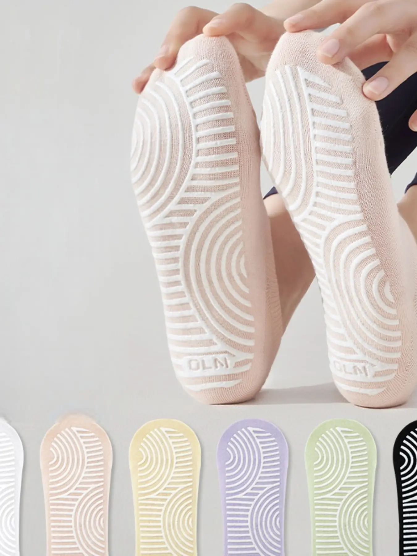 6 Pairs Women's Professional Yoga Socks, Sock Sets, Non-Slip Ballet Pilates Socks, Breathable Soft Short Socks, Indoor Dance Fitness Socks, Sports Socks