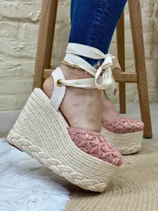 Valentina High Quality Colombian Handmade Platform 12 cm Round Toe Comfort First Meticulously Crafted for Daily Use Ankle Height Women's Flatform Sandal Girl Footwear Walking Shoes